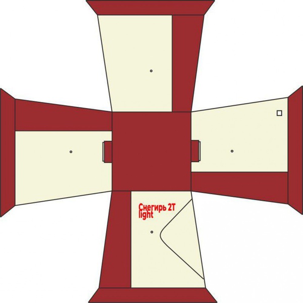 Палатка для зимней рыбалки Снегирь Light 2Т