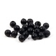 Бусина фидерная Namazu Soft Beads (PVC, круглая, 20 шт.) чёрный, d-5 мм. Фото 1