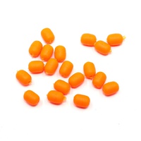 Бусина фидерная Namazu Soft Beads (PVC, овальная, 20 шт.) оранжевый, d-4,7 мм, L-6,2 мм