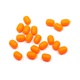 Бусина фидерная Namazu Soft Beads (PVC, овальная, 20 шт.) оранжевый, d-4,7 мм, L-6,2 мм. Фото 1