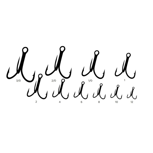 Крючок-тройник KOI Round Treble (BN, 10 шт) №2