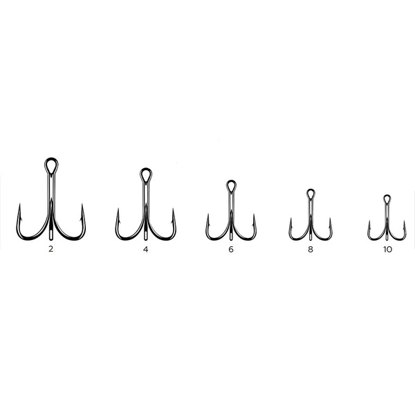 Крючок-тройник KOI 6063 (BN, 10 шт) №2