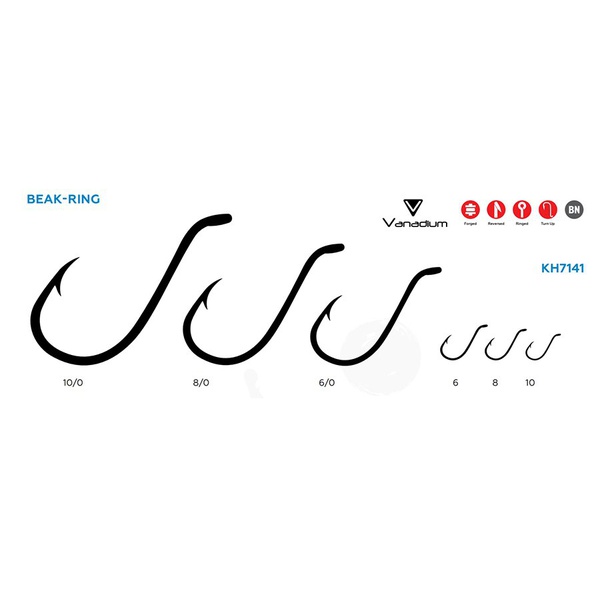 Крючок KOI Beak Ring (BN, 5 шт) №8/0