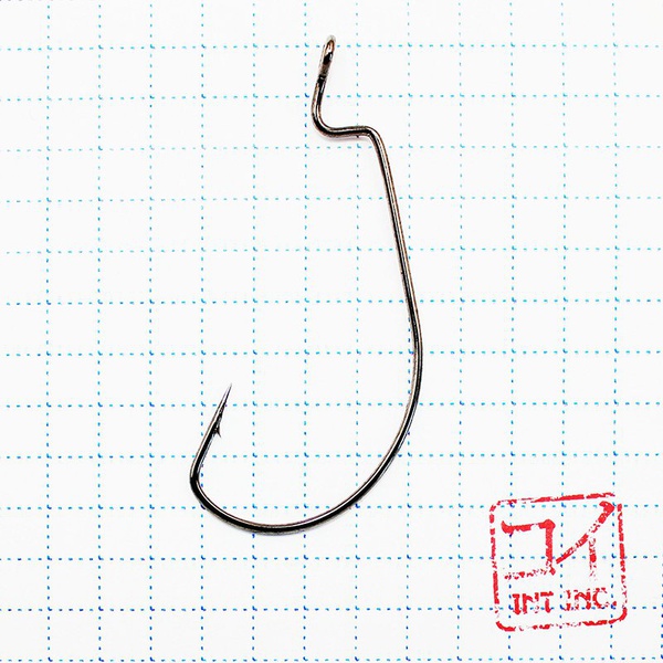 Крючок офсетный KOI Wide Range Worm (NB, 10 шт) №2/0