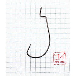 Крючок офсетный KOI Wide Range Worm (NB, 10 шт) №3/0