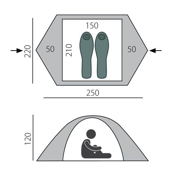 Палатка BTrace Travel 2