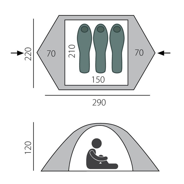 Палатка BTrace Cloud 2