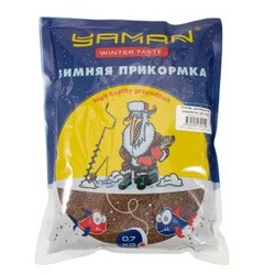 Прикормка Яман Winter Taste зимняя увлажненная (700 г) Плотва (карамель)