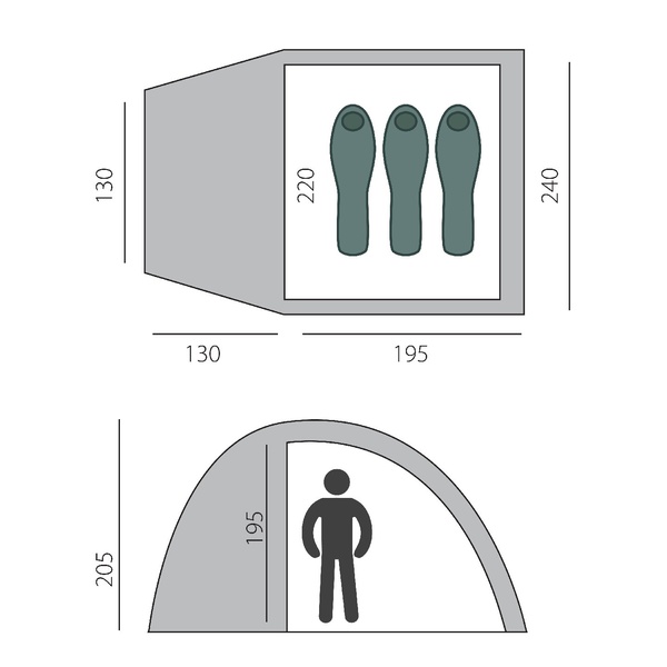 Палатка BTrace Dome 3