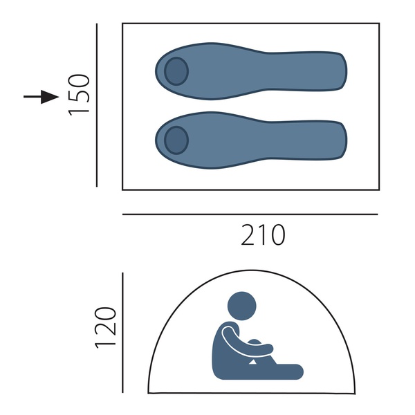 Палатка BTrace Space 2 Arten