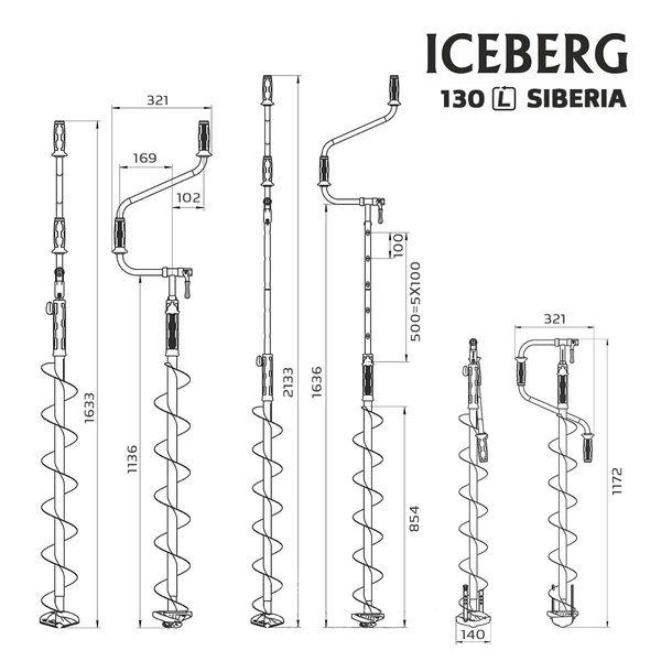 Ледобур Тонар Iceberg Siberia 130L-1600 v3.0