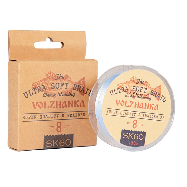 Леска Волжанка SK-60 X8 150м/0.18мм (#1.2-18Lb)