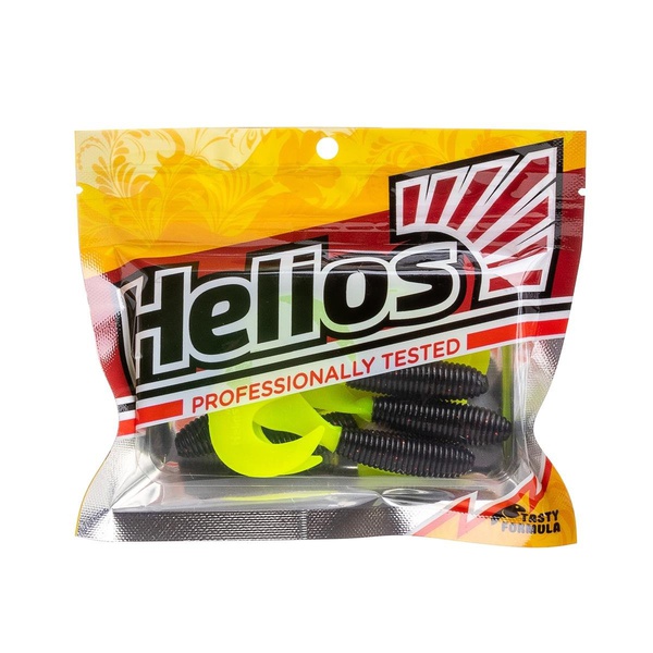 Твистер Helios Credo 2,35"/6,0 см (7шт/уп) Dark Star LT