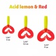 Твистер Helios Credo Double Tail 1,96"/5 см (10шт/уп) лимон/красный. Фото 3