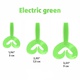 Твистер Helios Credo Double Tail 1,96"/5 см (10шт/уп) зеленый электро. Фото 3