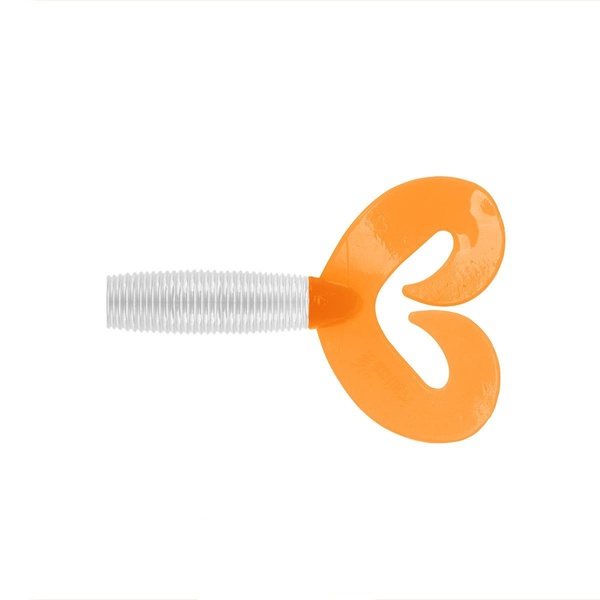 Твистер Helios Credo Double Tail 1,96"/5 см (10шт/уп) жемчужный/оранжевый