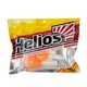 Твистер Helios Credo Double Tail 1,96"/5 см (10шт/уп) жемчужный/оранжевый. Фото 2