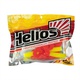 Твистер Helios Credo Double Tail 2,95"/7,5 см (7шт/уп) лимон/красный. Фото 2