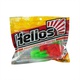 Твистер Helios Credo Double Tail 2,95"/7,5 см (7шт/уп) лайм/красный. Фото 2
