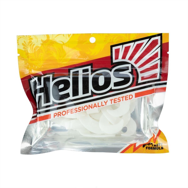 Твистер Helios Credo Double Tail 2,95"/7,5 см (7шт/уп) белый