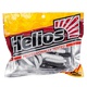 Твистер Helios Credo Four Tail 3,35"/8,5 см (10шт/уп) черный/белый. Фото 2