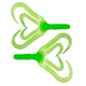 Твистер Helios Credo Four Tail 3,35"/8,5 см (10шт/уп) зеленый электро. Фото 1