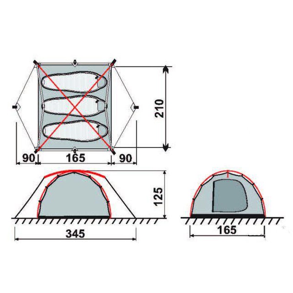 Палатка RockLand Berg 3