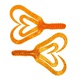 Твистер Helios Credo Four Tail 3,35"/8,5 см (10шт/уп) оранжевый/блестки. Фото 1