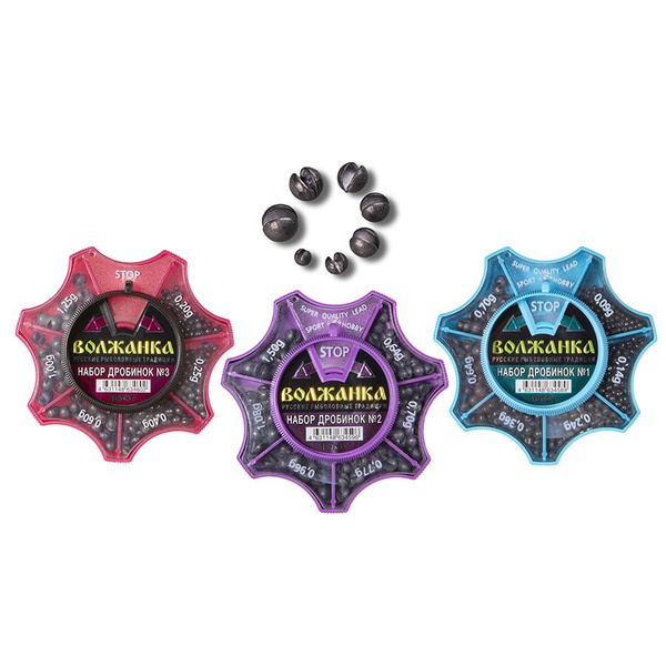 Набор грузил Волжанка №2 (0.64-1.50г)