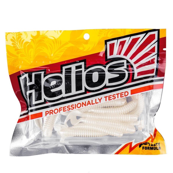 Твистер Helios Credo Long Body 2,95"/7,5 см (12шт/уп) жемчужный