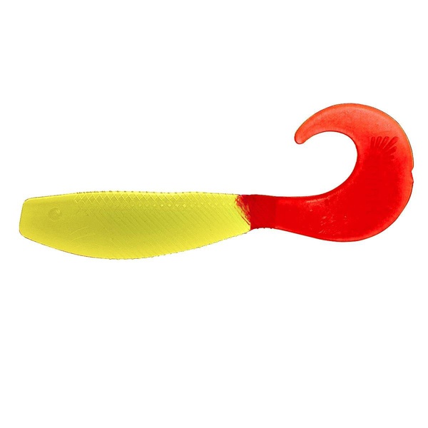 Твистер Helios Hybrid 2,75"/7,0 см (7шт/уп) лимонный/красный