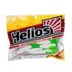 Твистер Helios Hybrid 3,15"/8,0 (7шт/уп) белый/зеленый. Фото 2