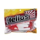 Твистер Helios Long Hybrid 3,55"/9,0 см (7шт/уп) белый/красный. Фото 2