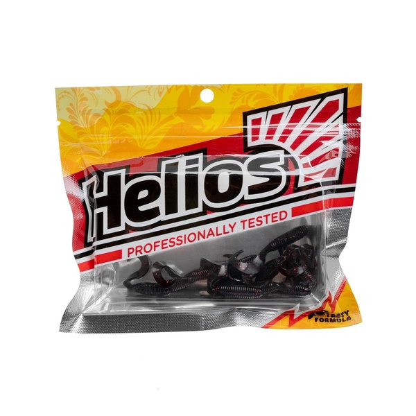 Твистер Helios Tiny Credo 1,55"/4 см (12шт/уп) Dark Star