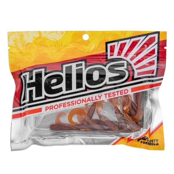 Твистер Helios Tiny Credo 1,55"/4 см (12шт/уп) ржавый