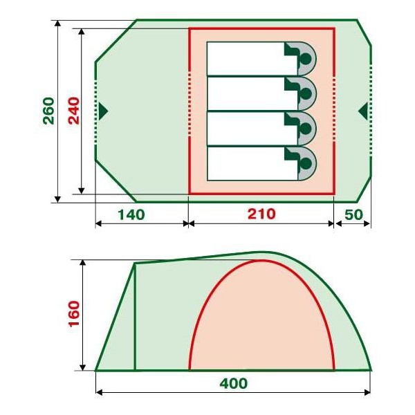 Палатка RockLand Camper 4