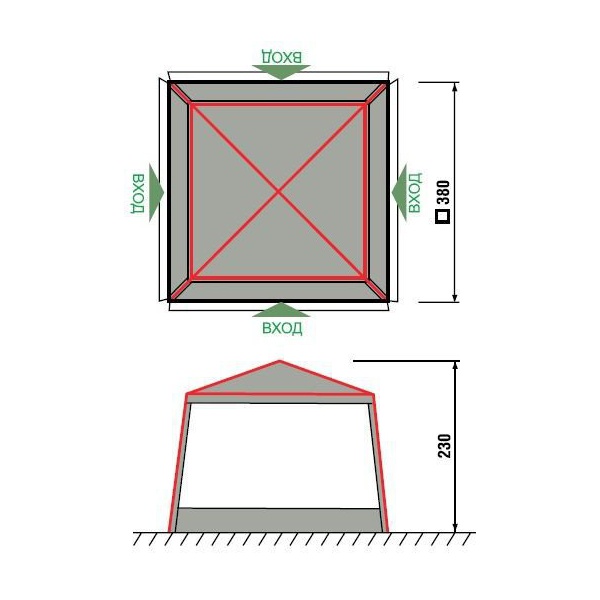 Тент-шатер RockLand Shelter 380