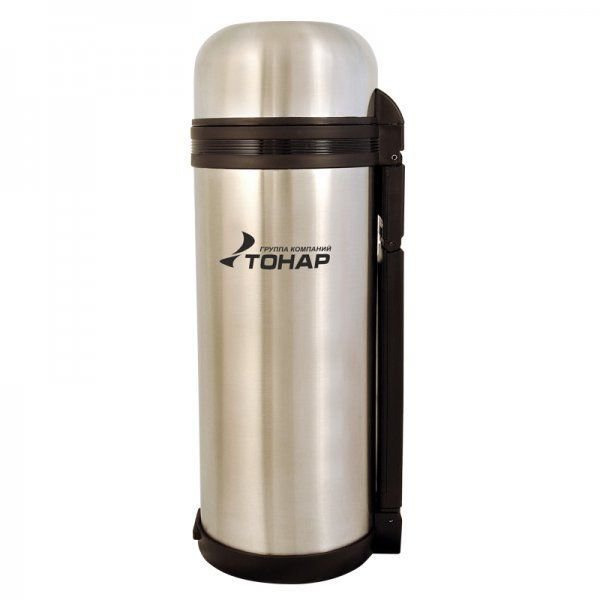 Термос Тонар HS.TM-012 (дополн. чашка, скл.ручка, ремень) 1.5 л