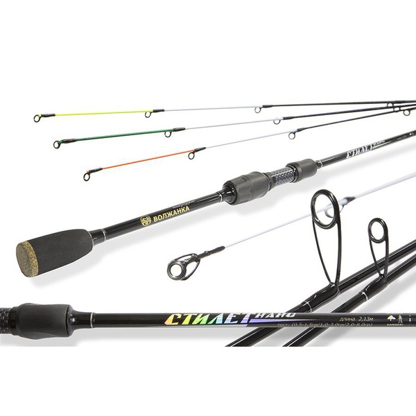 Комплект секций к спиннингу Волжанка Стилет Нано №1/2.13м тест 0.5-8г