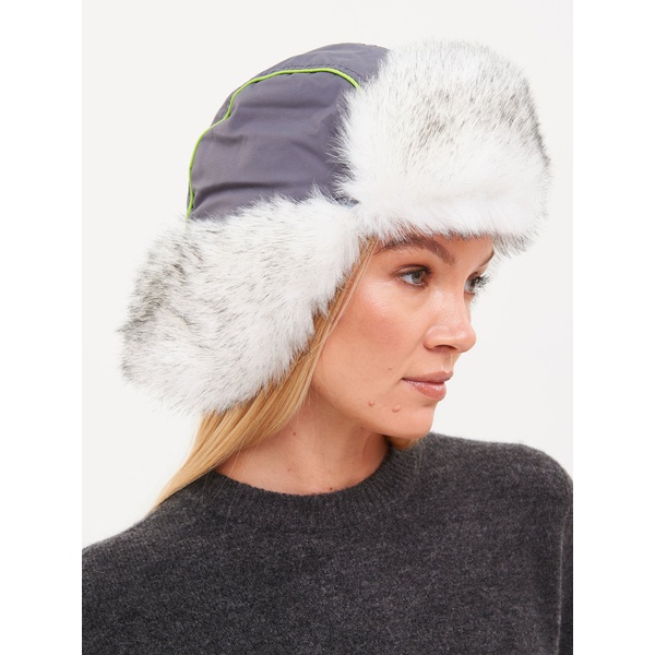 Шапка-ушанка женская Huntsman Siberia Lady Бирюза/серый