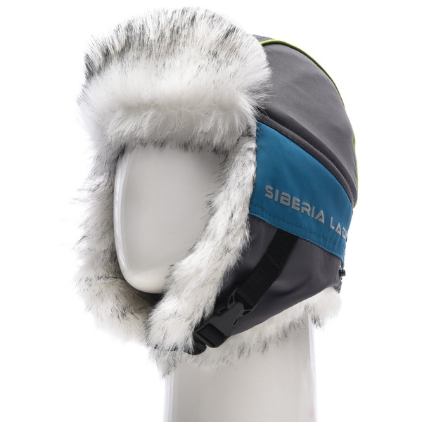 Шапка-ушанка женская Huntsman Siberia Lady Бирюза/серый