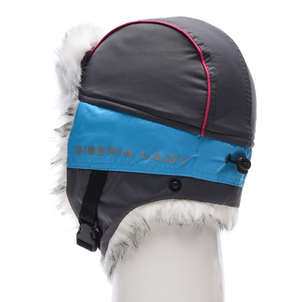 Шапка-ушанка женская Huntsman Siberia Lady Голубой/серый