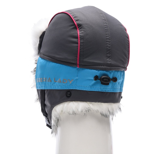 Шапка-ушанка женская Huntsman Siberia Lady Голубой/серый