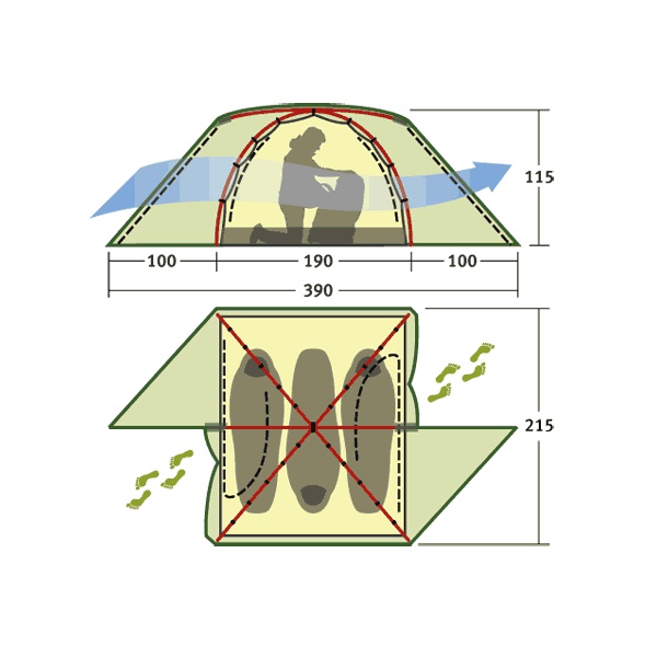 Палатка KSL Camp 3