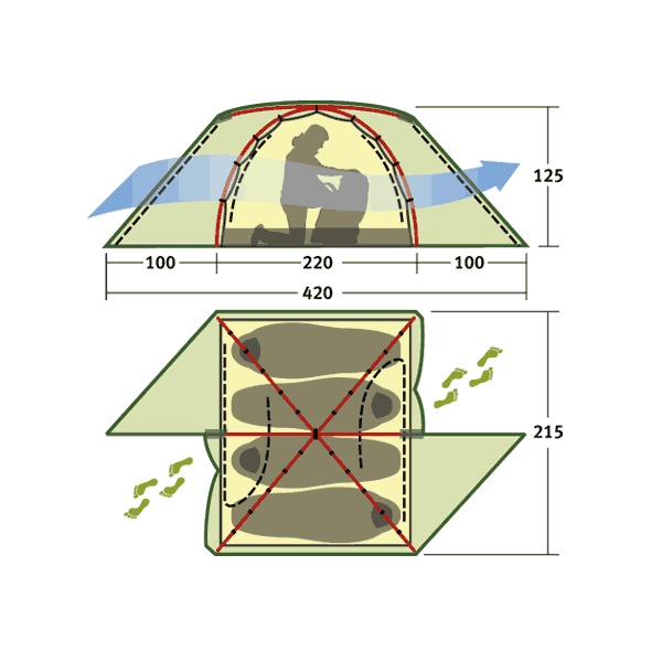 Палатка KSL Camp 4