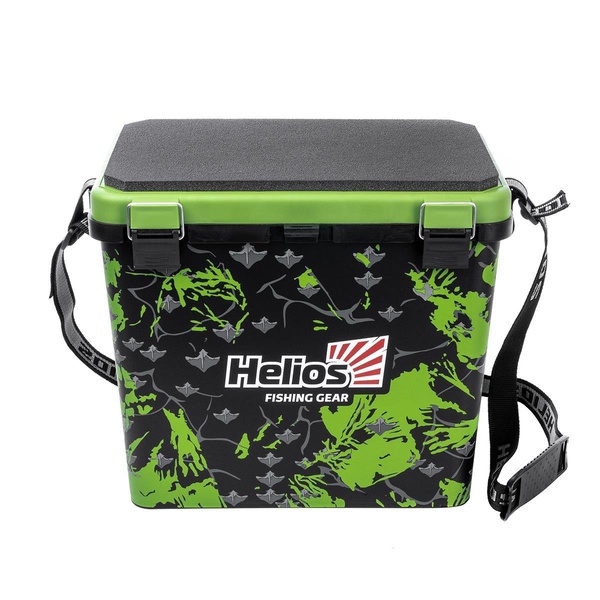 Ящик рыболовный зимний Helios Shark (односекционный) салатовый