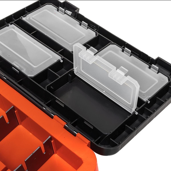 Ящик рыболовный зимний Helios Shark (двухсекционный) оранжевый