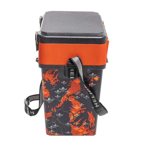 Ящик рыболовный зимний Helios Shark (двухсекционный) оранжевый
