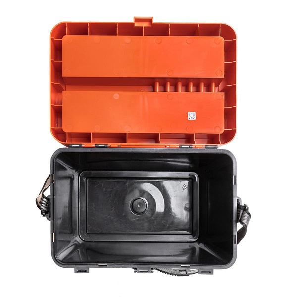 Ящик рыболовный зимний Helios Shark (двухсекционный) оранжевый