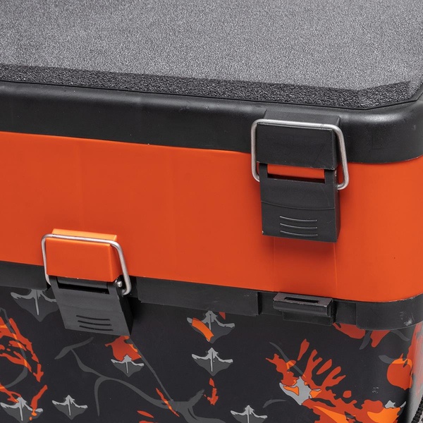 Ящик рыболовный зимний Helios Shark (двухсекционный) оранжевый